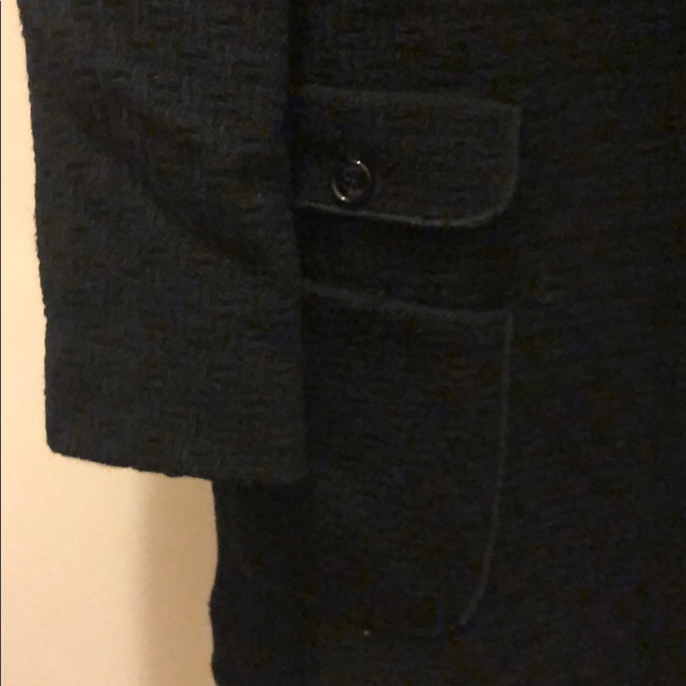 Vintage Dolce & Gabbana 100% wool textured fitted blazer peacoat car coat jacket - Picture 10 of 15